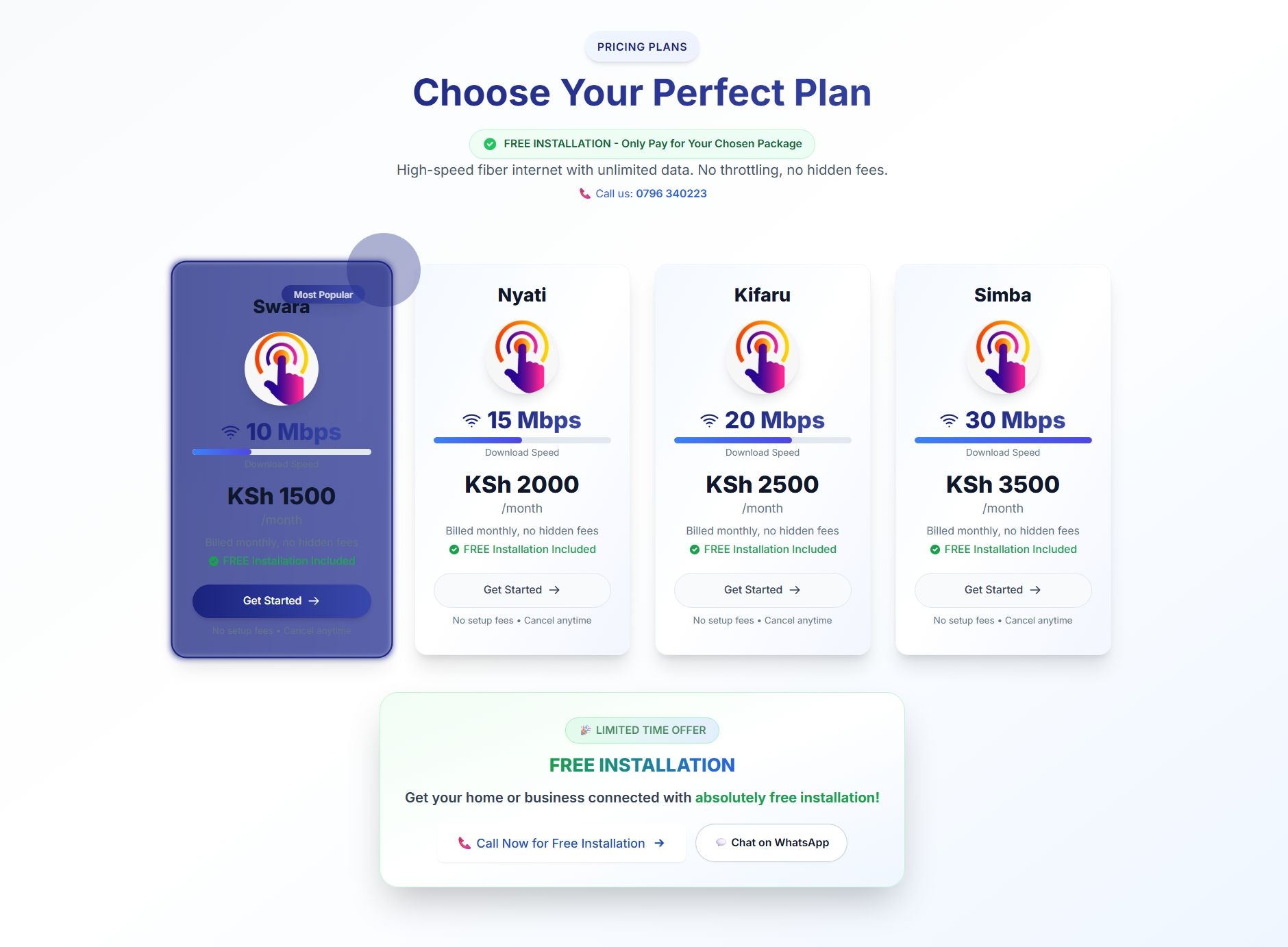 Internet Service Provider Website