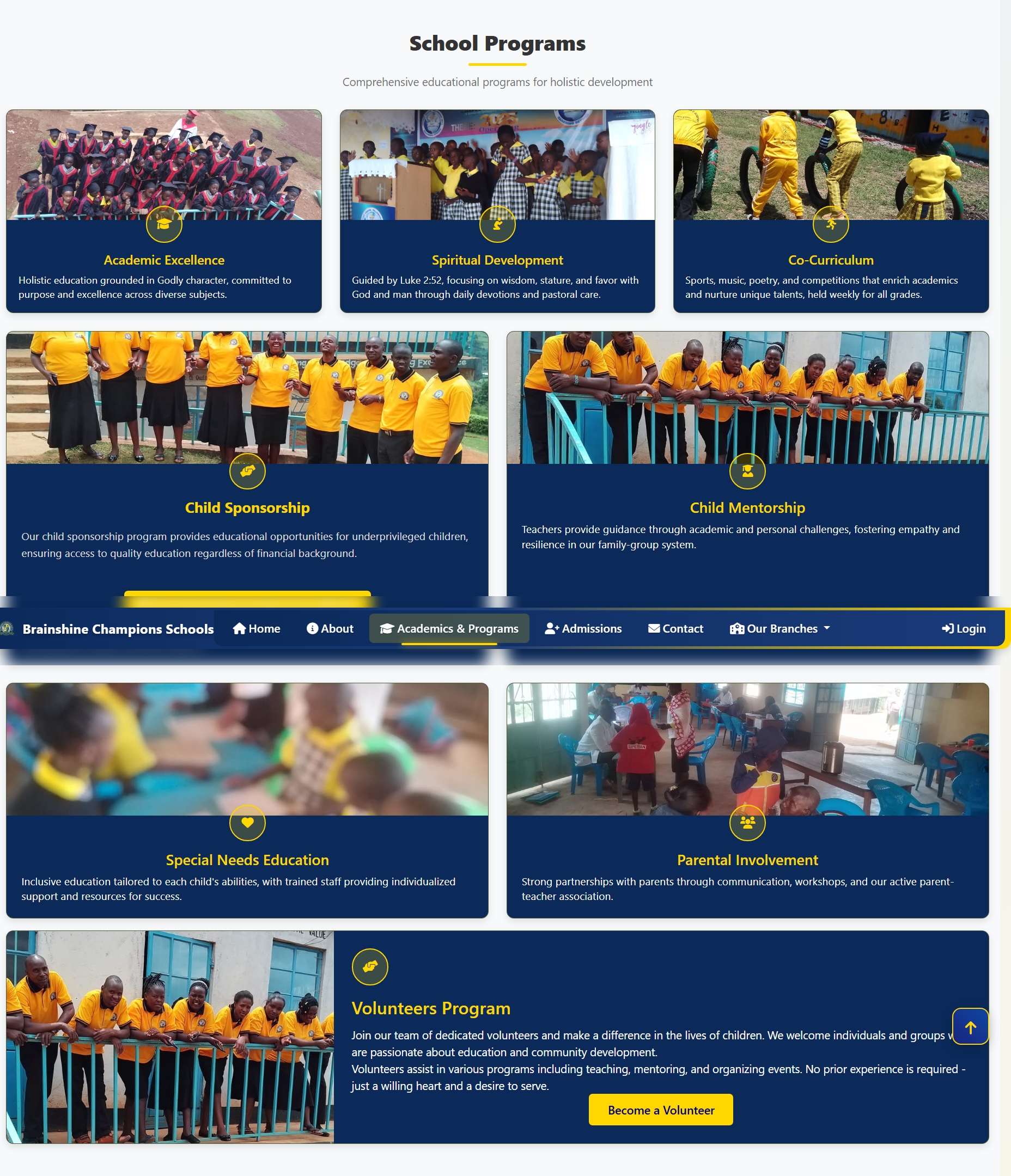🎓 Modern School Website & Digital Admissions Platform