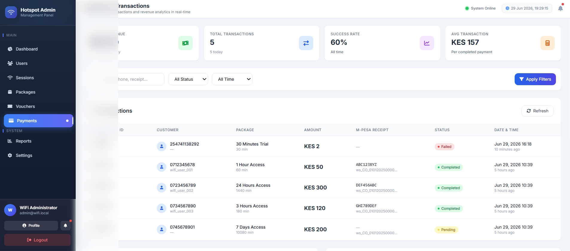 Internet ISP Management System