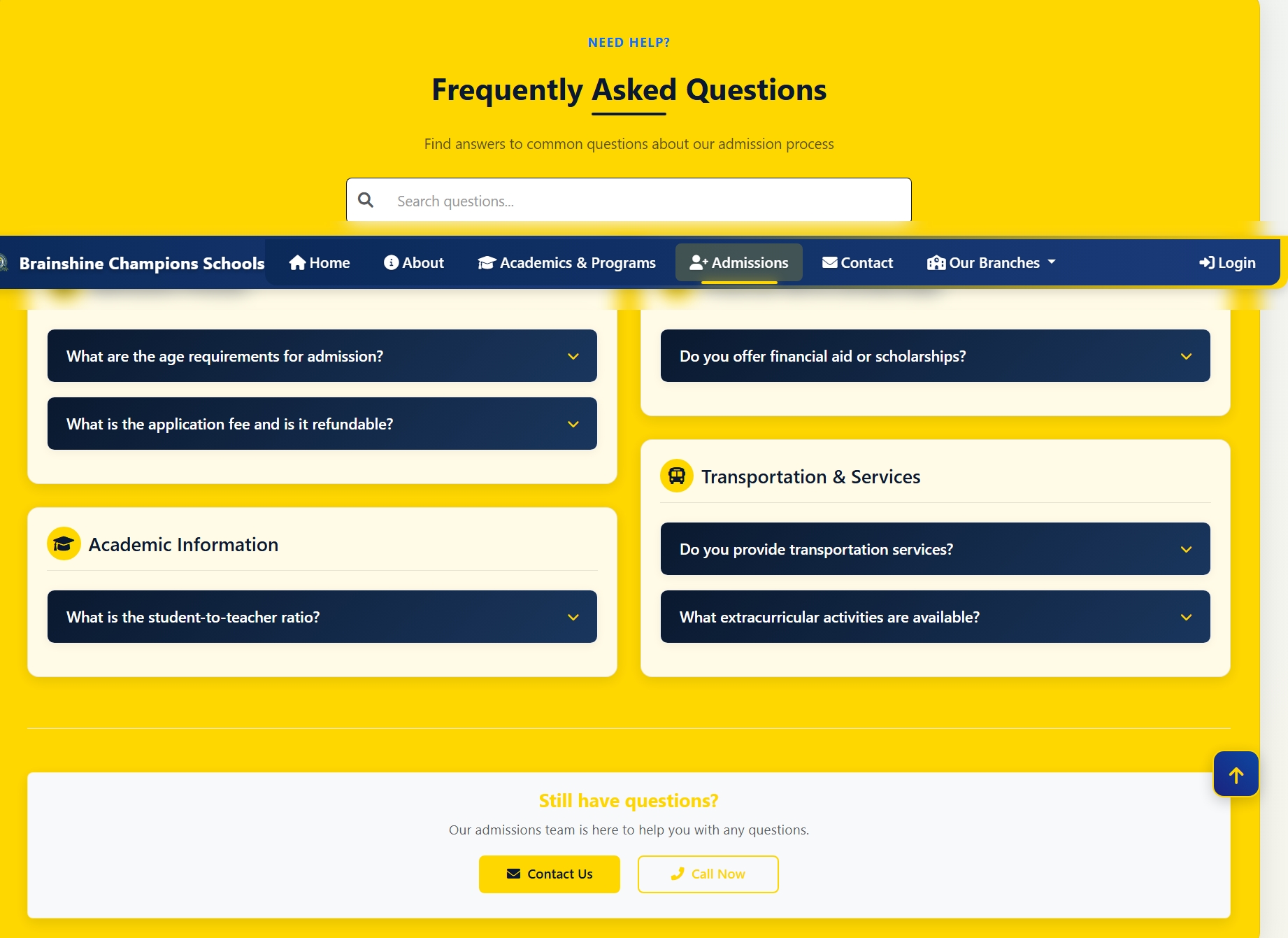 🎓 Modern School Website & Digital Admissions Platform