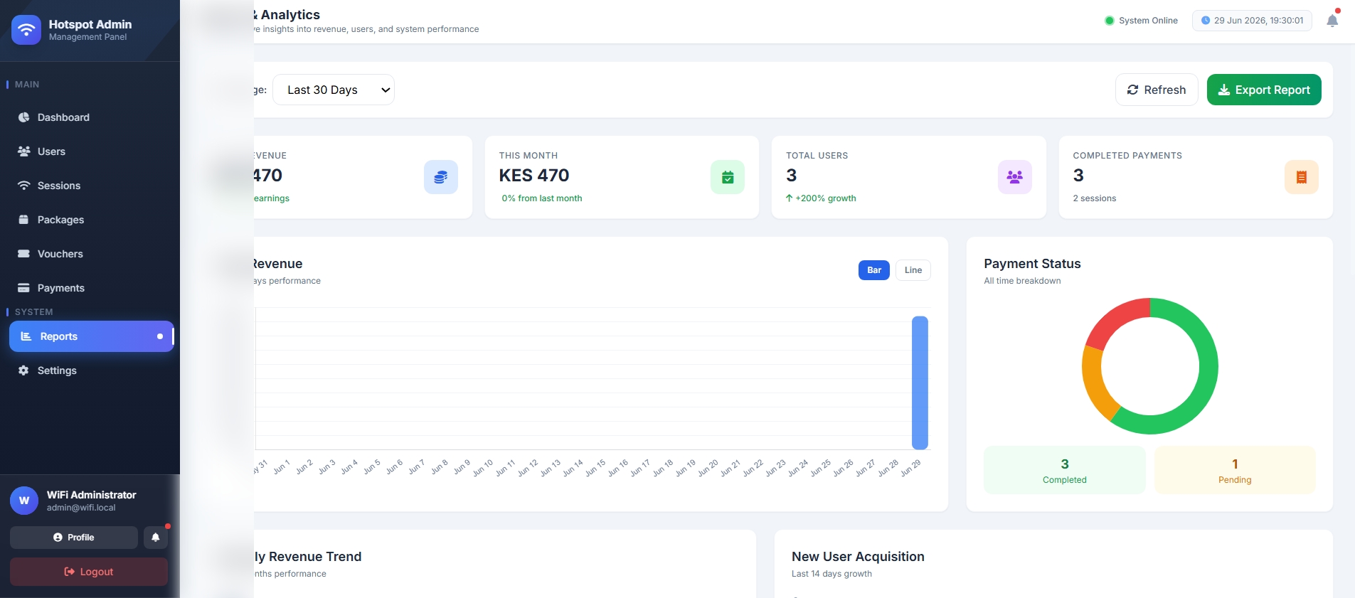 Internet ISP Management System