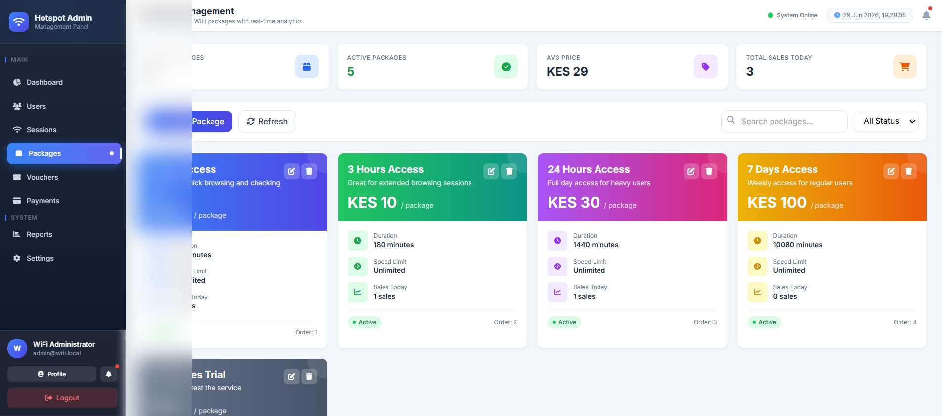Internet ISP Management System