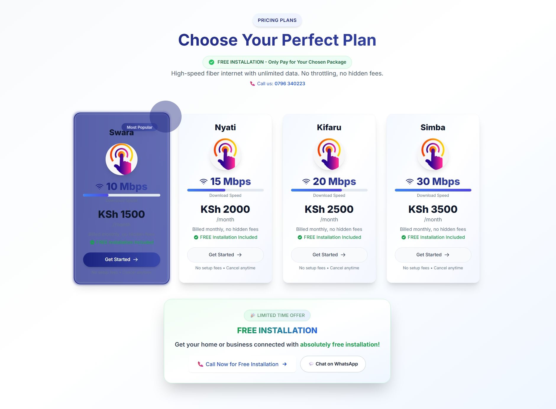 Internet Service Provider Website
