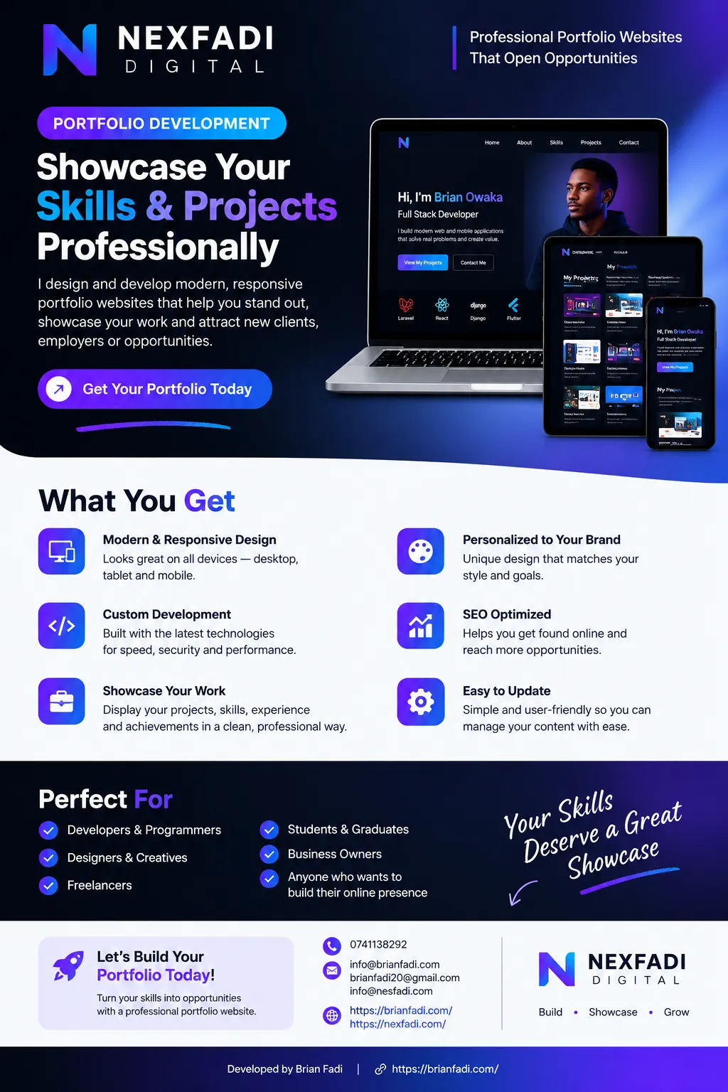 Portfolio & Personal Branding Website
